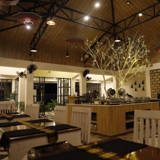 interior of a restaurant - Polo Orchid Resort, Cherrapunji