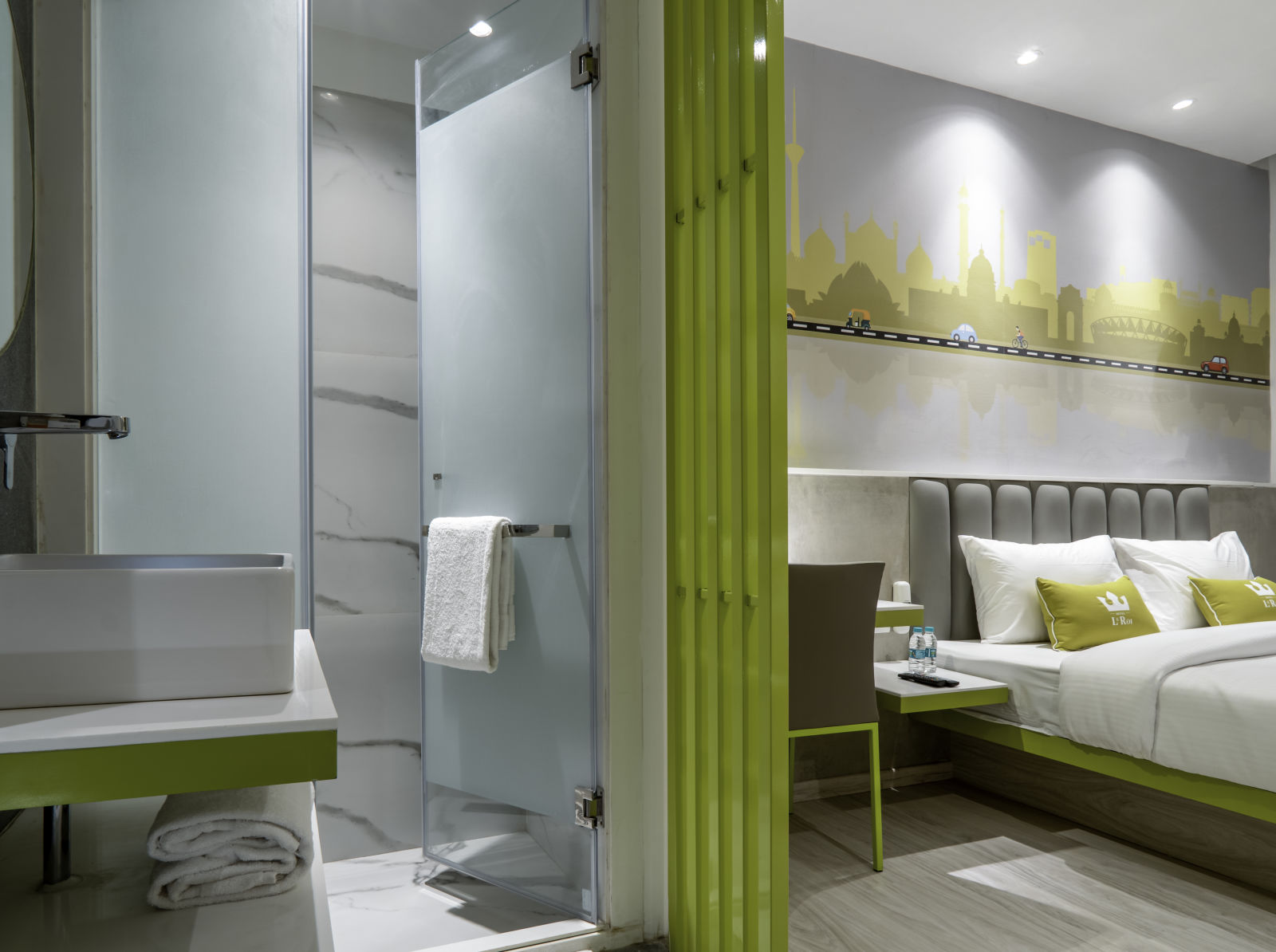 interiors of the bedroom - leroi express paharganj