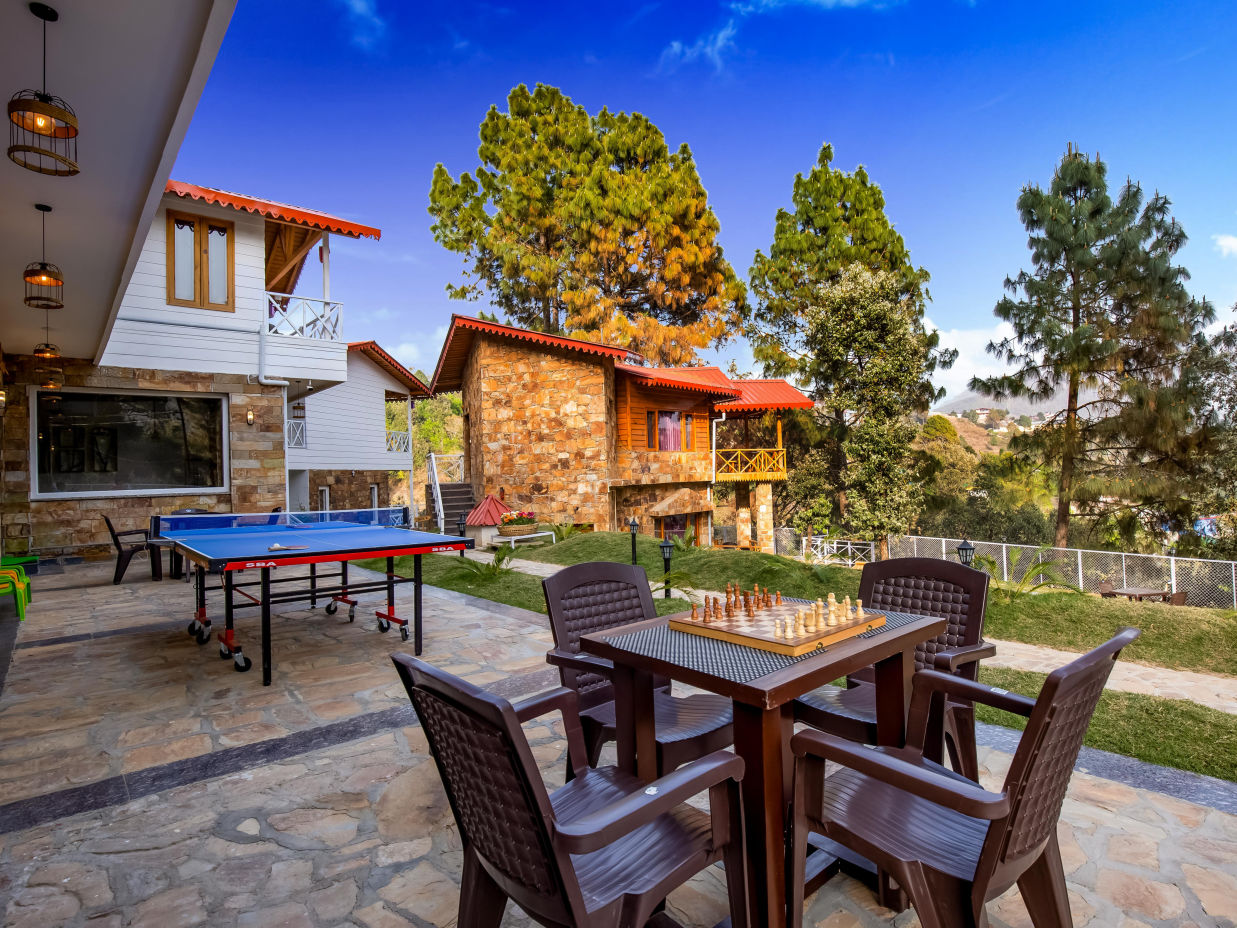 Outdoor seating area of The Nature