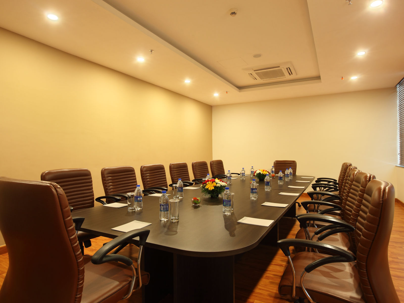 Rectangle seating arrangement inside the Board room - Starlit Suites, Kochi