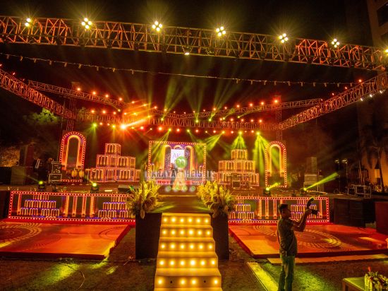 the grand stage at our event venue at narayani heights