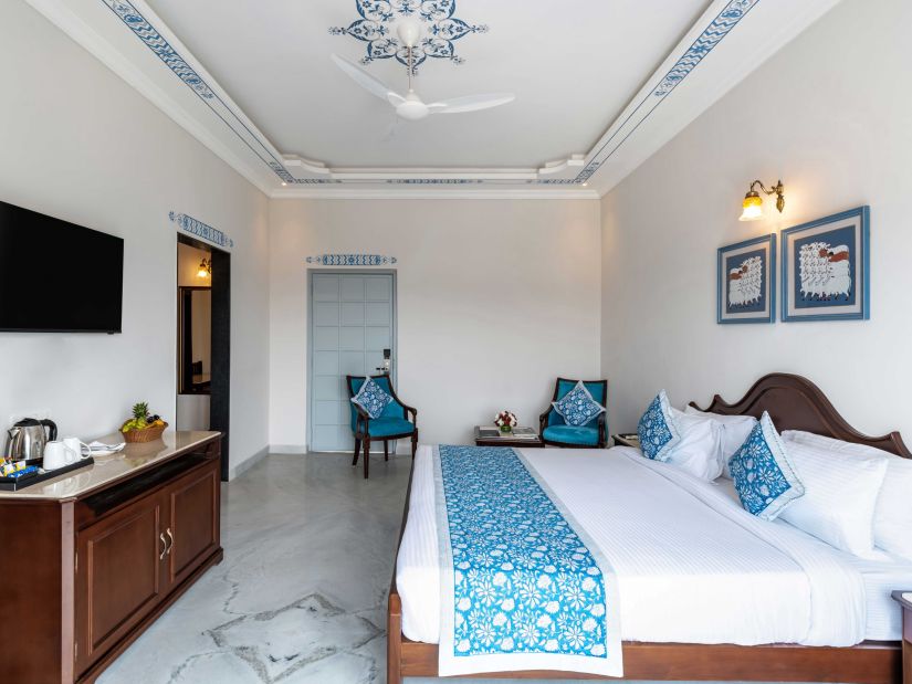 view of the deluxe room at Maan Vilas by Stone Wood, Udaipur