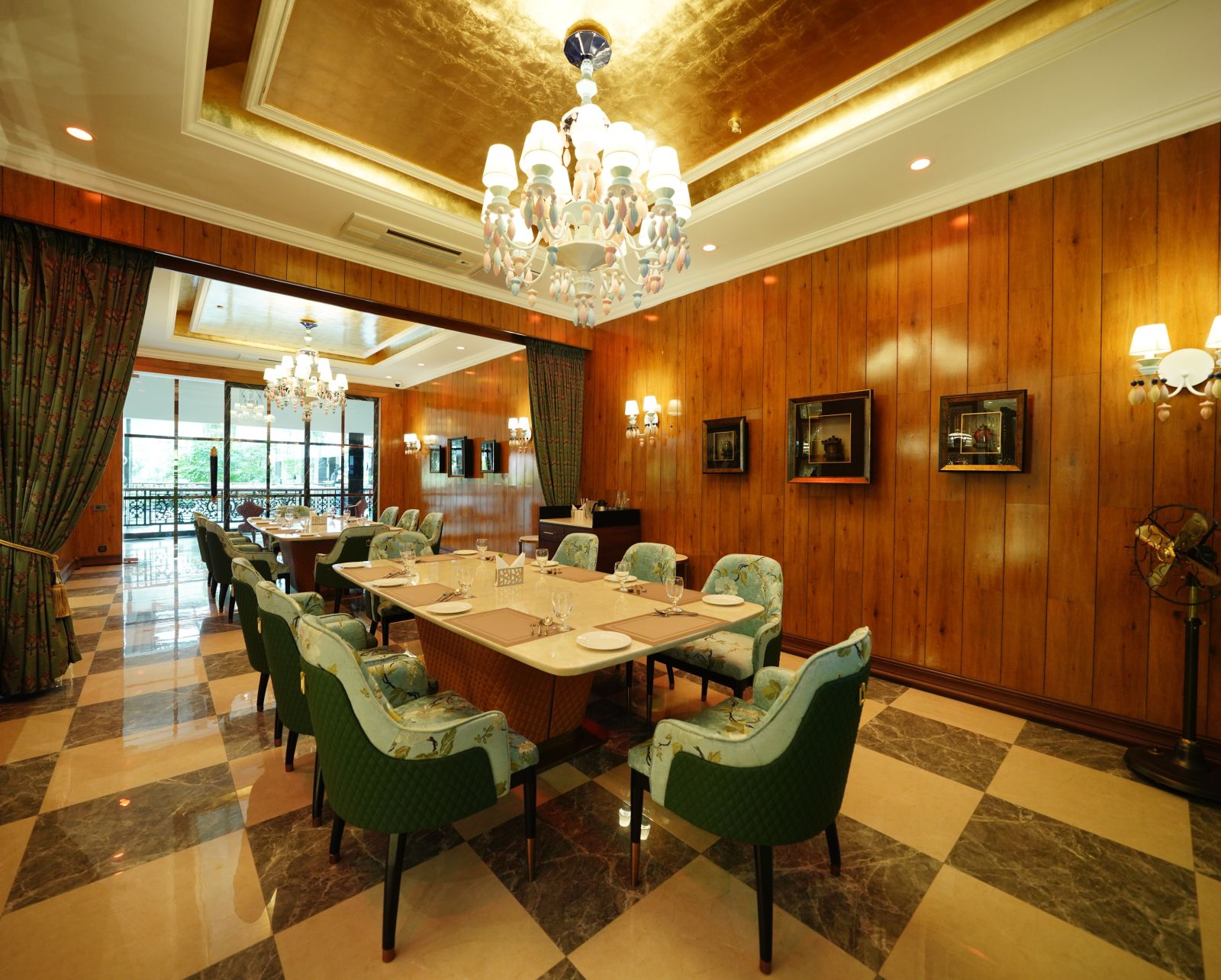 indoor seating space at the restaurant - Mayfair Tea Resort, Siliguri 0