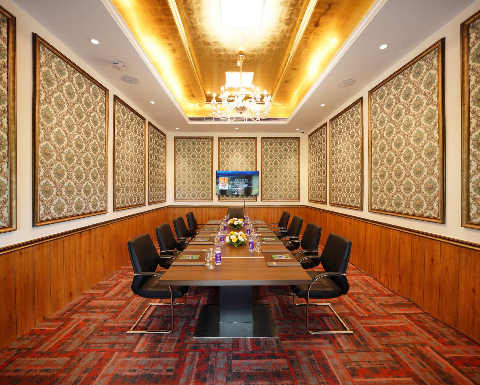 indoor seating space at a banquet hall - Mayfair Tea Resort, Siliguri