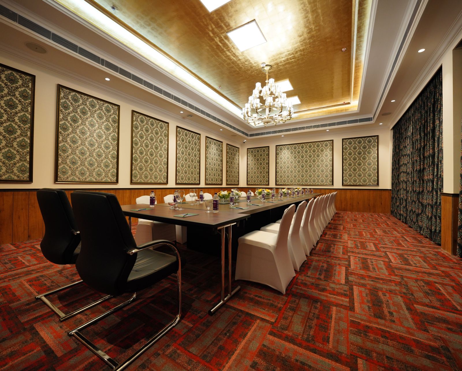 indoor seating space at a banquet hall - Mayfair Tea Resort, Siliguri 2