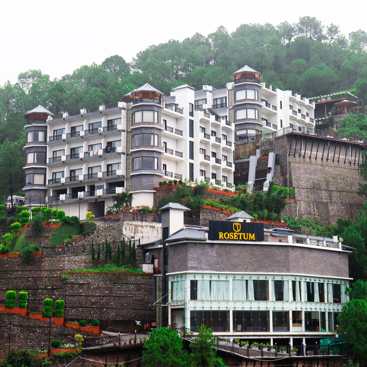 aerial view of Rosetum Kasauli