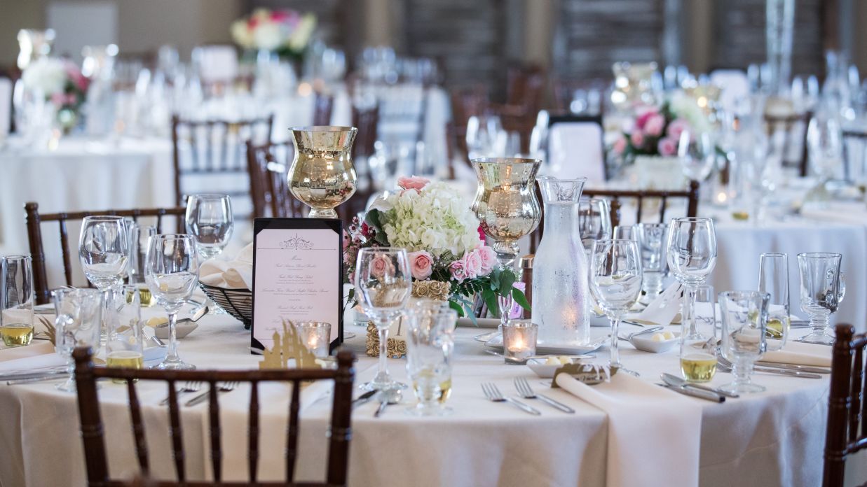 a table set for an event