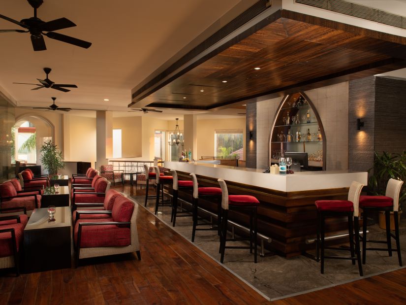A view of the warm interiors and friendly ambience of Lobby Bar