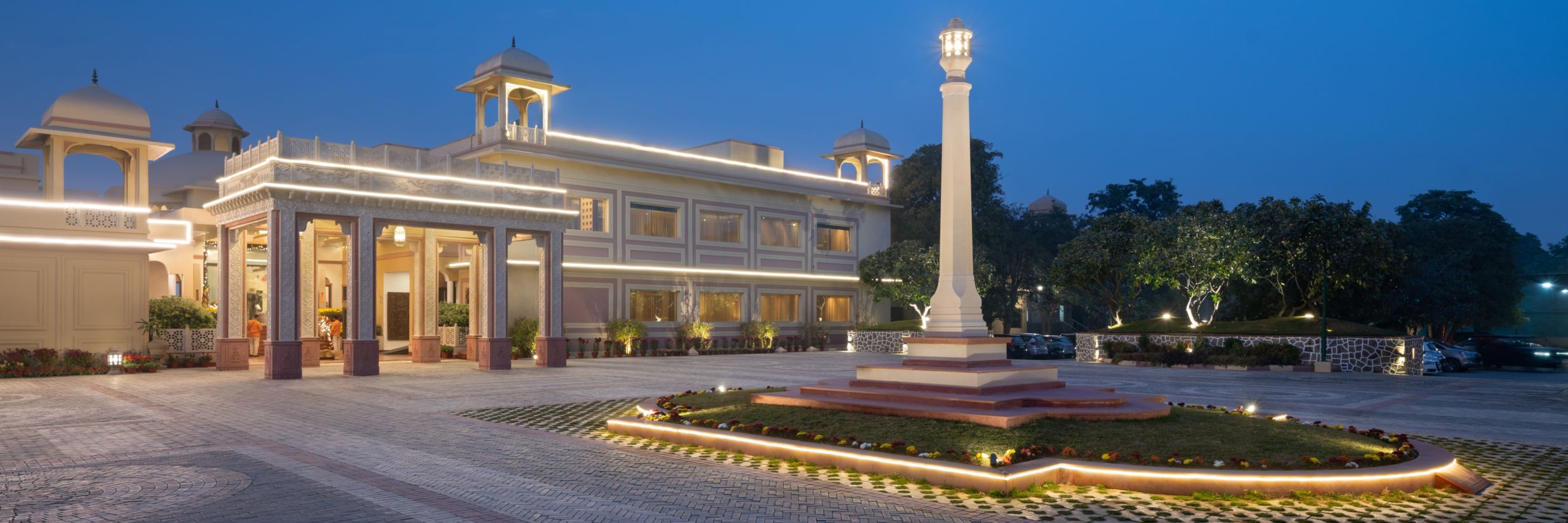 exterior facade of Heritage Village Resort & Spa, Manesar