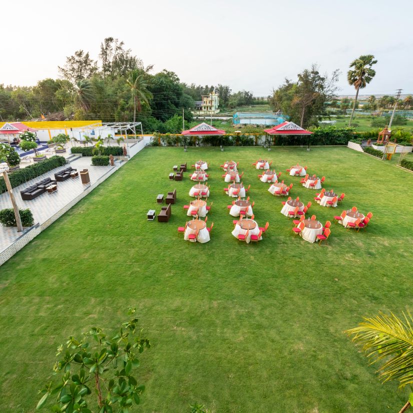 The Manfield Lawn, a venue for events - Viceroy Beach Resort & Spa, Mandarmani