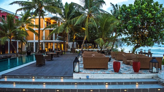 pool deck at OTP hotel