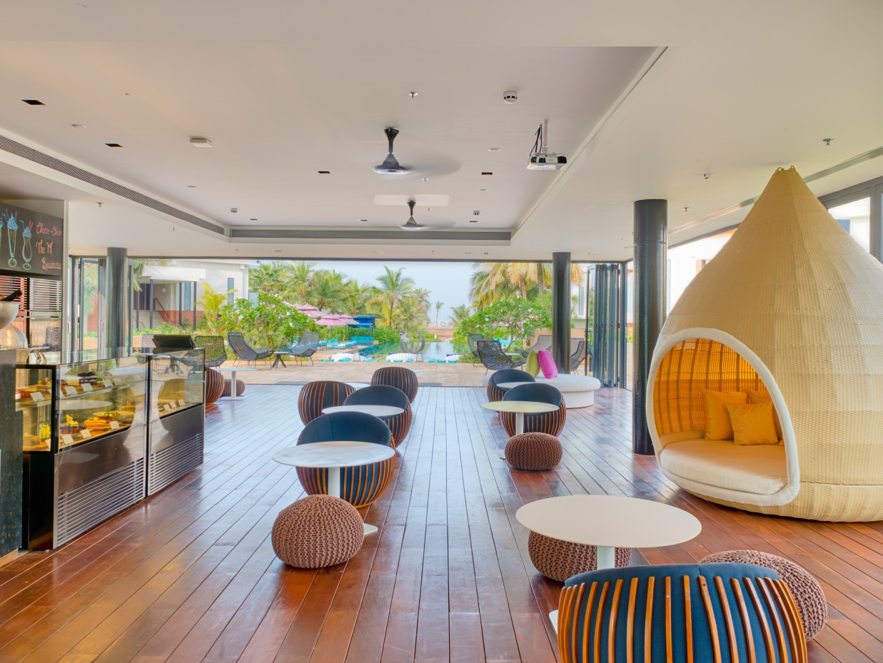 seating area at Cerulean Pool Lounge