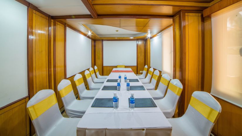 seating area at Amber Conference Room at Raj Park Hotel Alwarpet Chennai