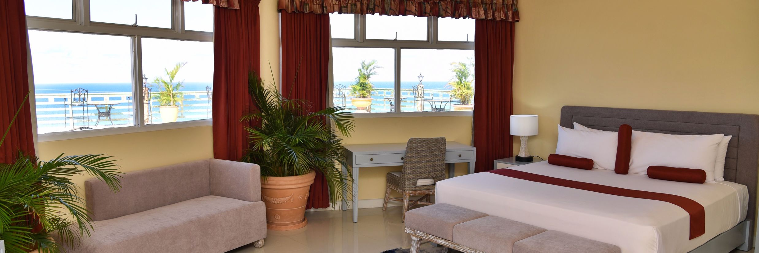 ocean view from our deluxe rooms