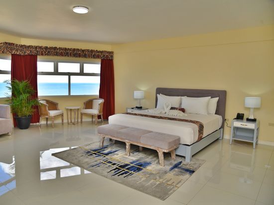 interiors of the ocean view suite at Grand A View Hotel