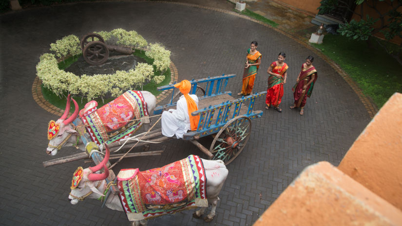 Bullock Cart Ride at Fort Jadhavgadh 