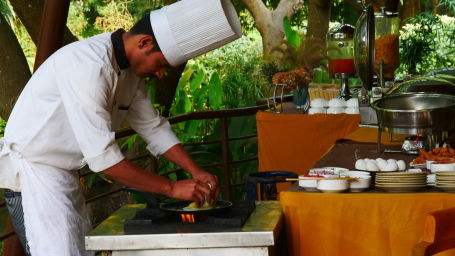 Restaurant at Corbett Wild Iris Spa Resort 5