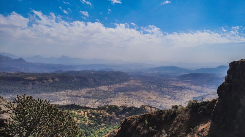 view from the top of a cliff