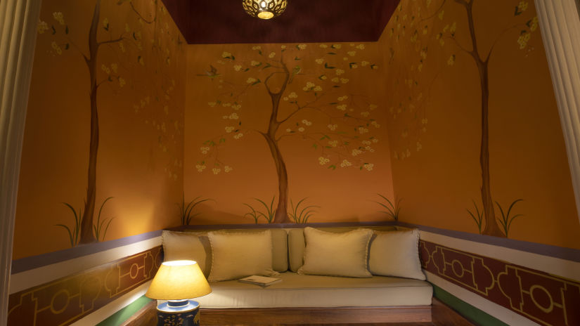 Meditation Reading corner @ Lamrin Boutique Cottages, Rishikesh