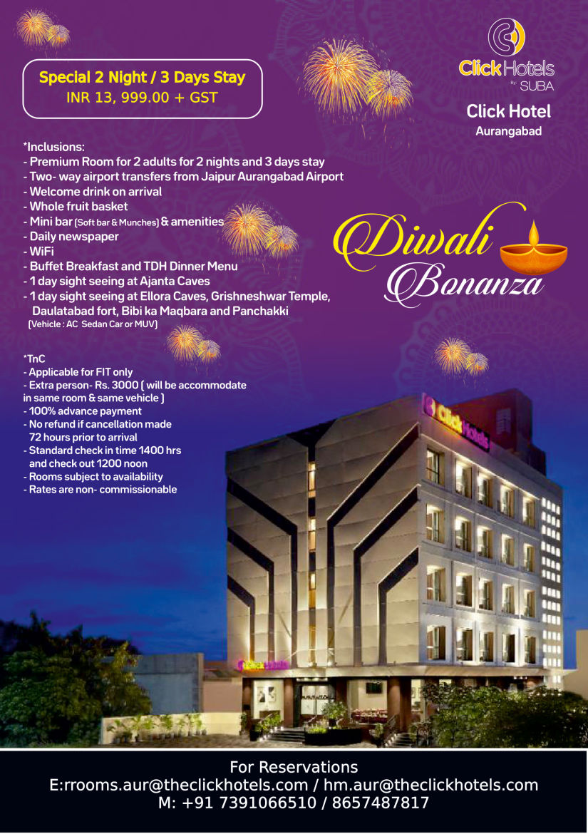 Diwali Offer Click Hotel Aurangabad