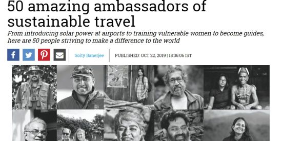 50 amazing ambassadors of sustainable travel - Soity Banerjee neemrana  hotels media 