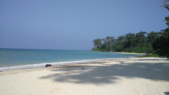 White sandy beach