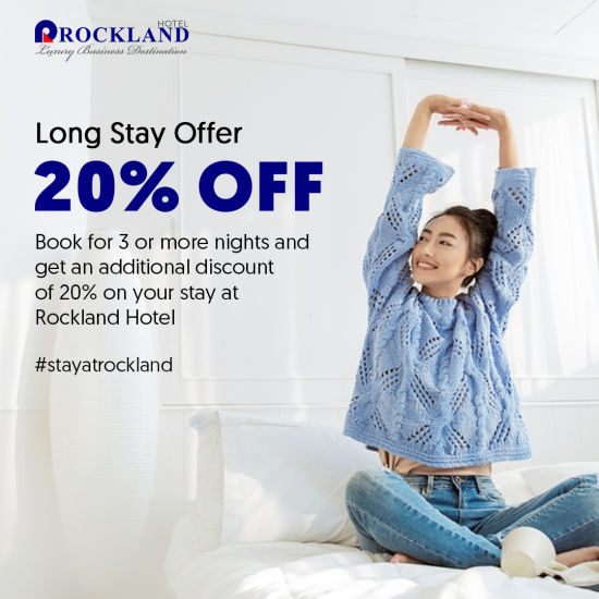 Long stay offer 20 off banner