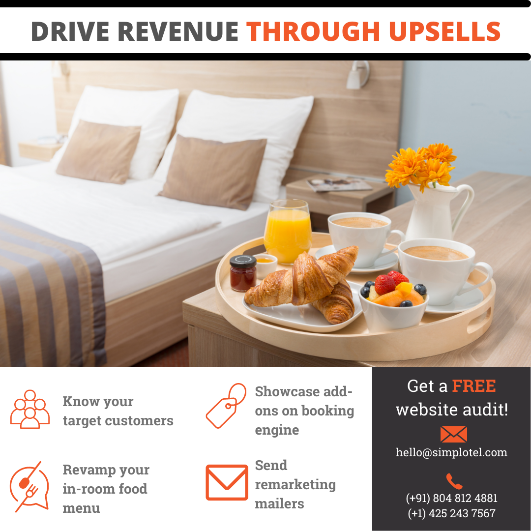 Simplotel pointers on how to drive more upsells for hotels