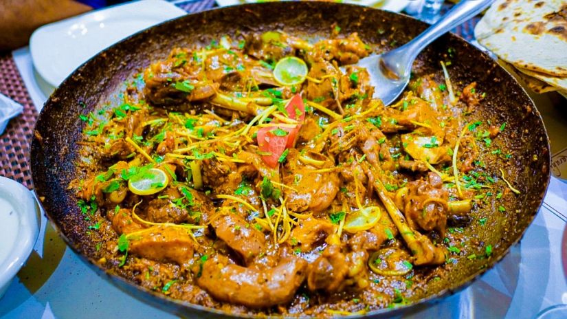 Chha Gosht on a bowl ready to be served