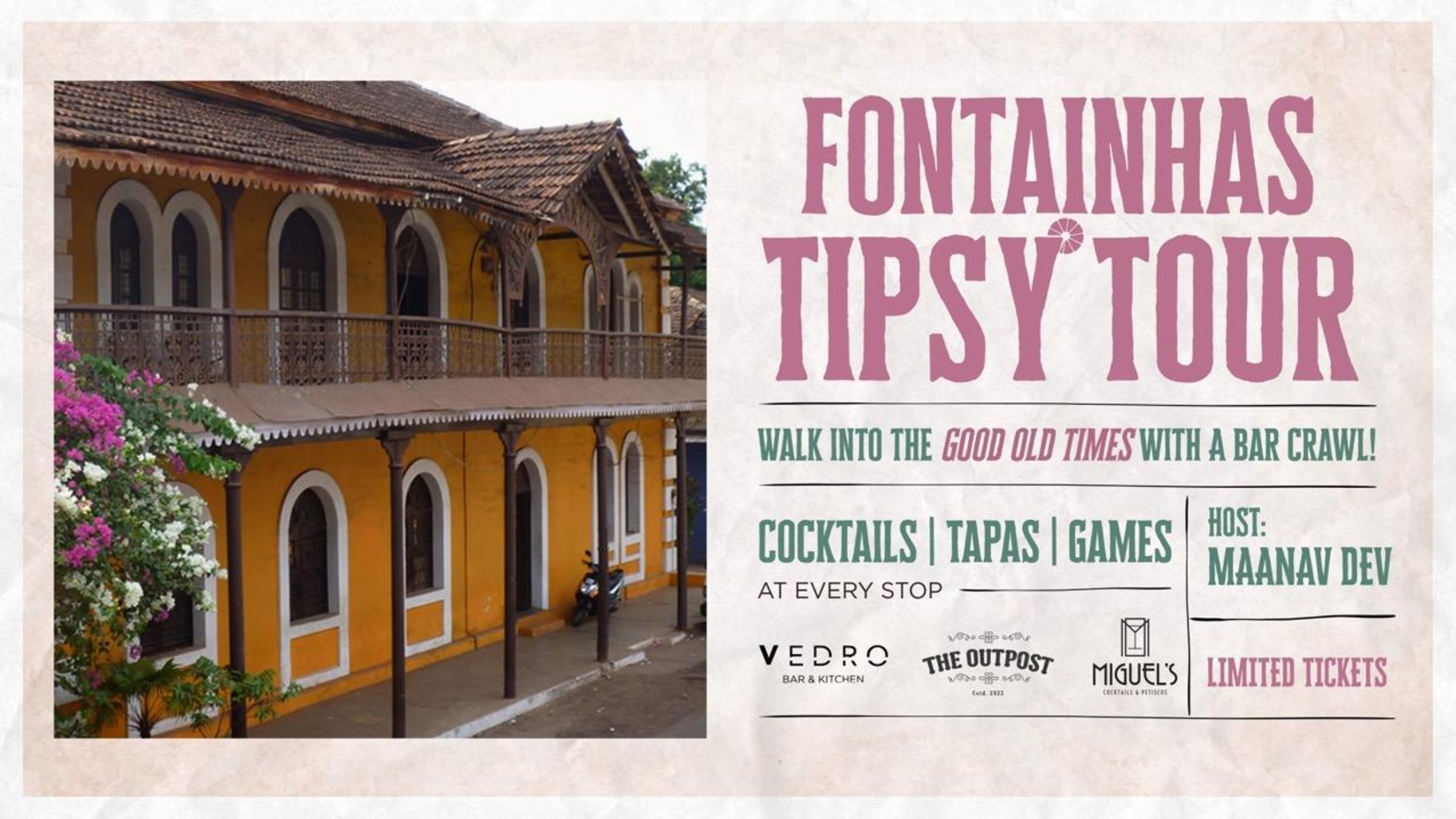 Fontainhas Tipsy tour creative