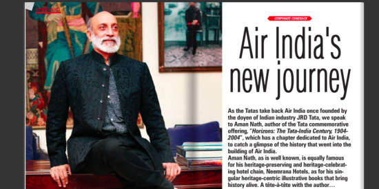 article about Air India's new journey