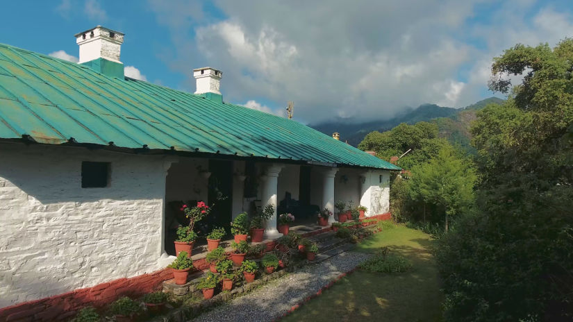 The Ramgarh Bungalows - corner view of a bungalow surrounded by trees shot during daytime