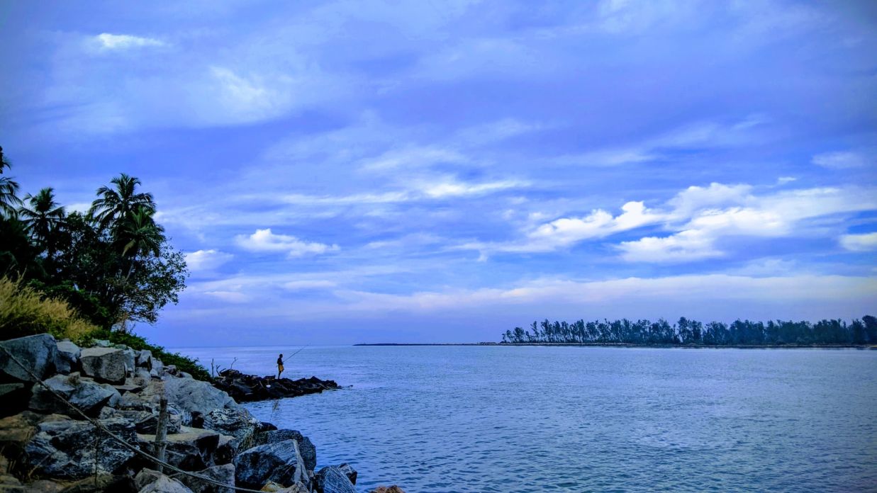 Kannur River during blue hour