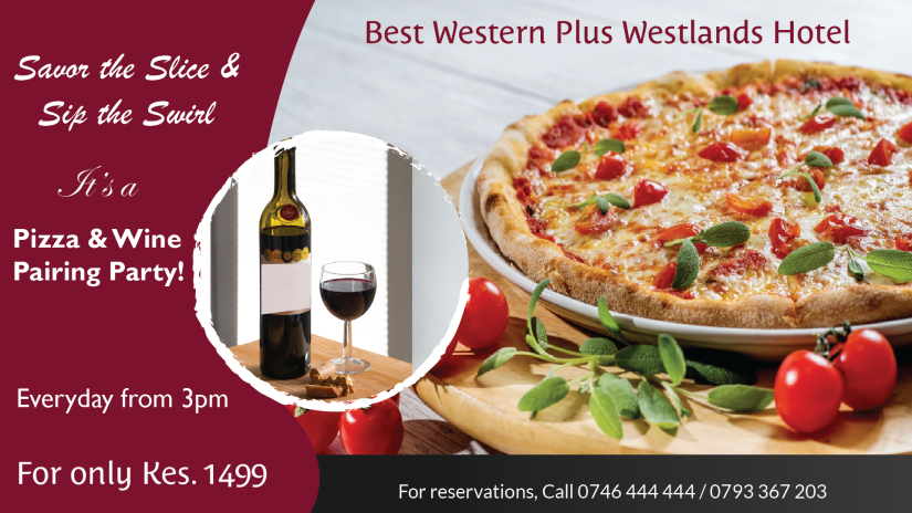 pizza n wine poster