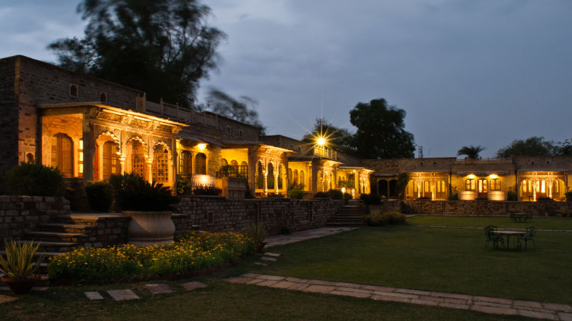 Deo Bagh - 17th Century, Gwalior - a brightly lit resort in Gwalior during night time