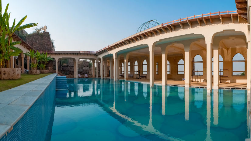 Swimming Pool_ Facade_Tijara Fort Palace_Hotel In Rajasthan_ Palace Hotel In Rajasthan 13