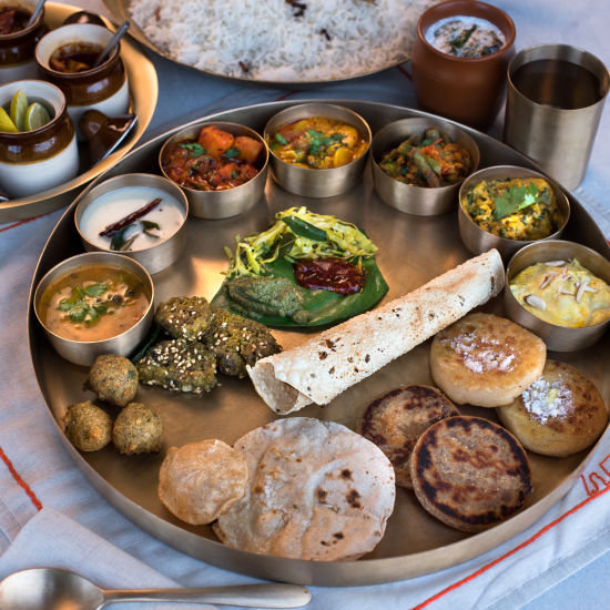 Maharaja Bhog- a Platter of Gujrati Delicacies