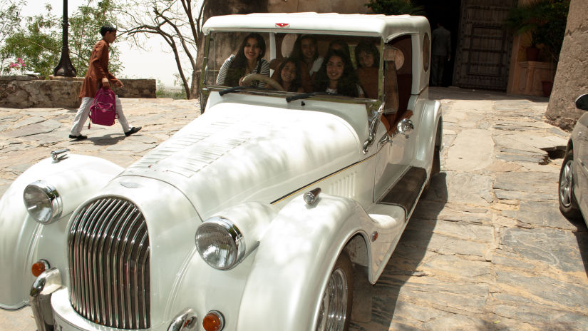 Vintage Car Neemrana Fort-Palace,places to visit in Neemrana