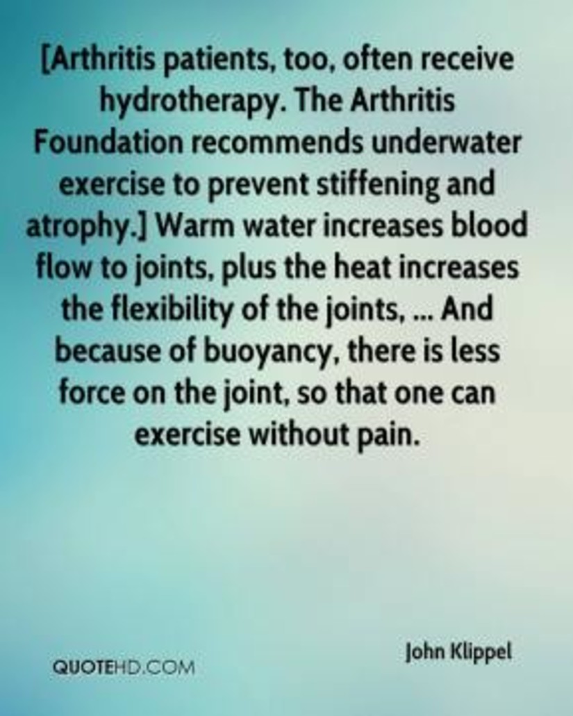 arthritis and hydrotherapy image