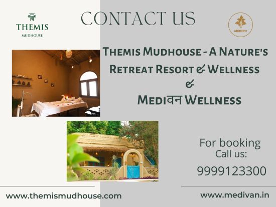 Contact Us Brochure for Themis Mudhouse - A Nature's Retreat Resort & Wellness