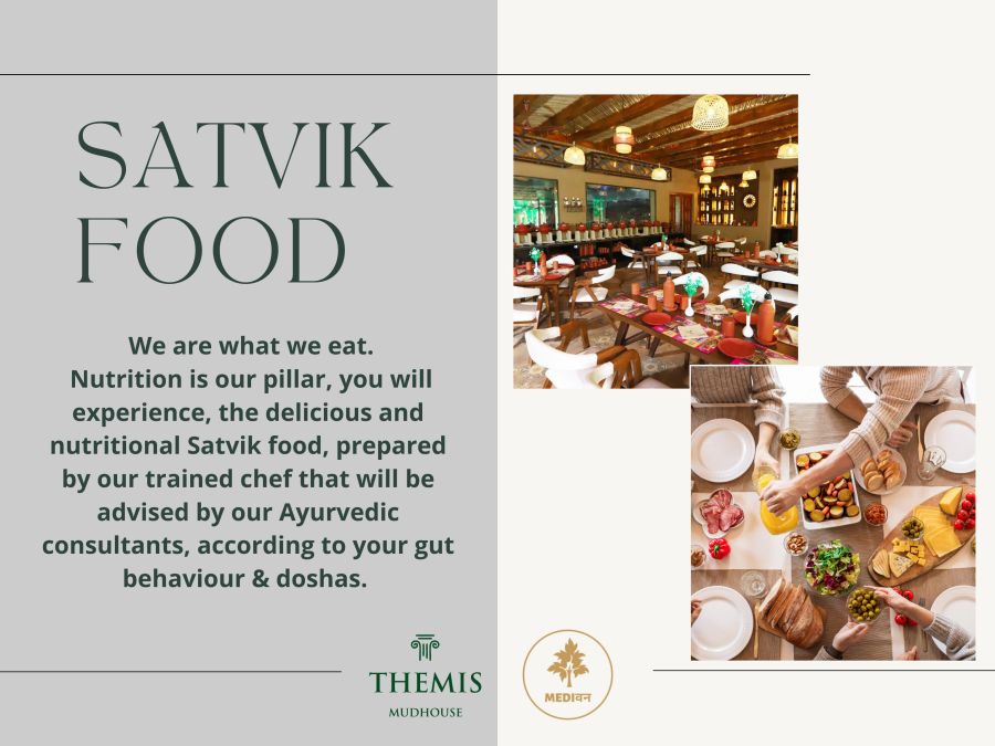 Satvik food Brochure for Themis Mudhouse - A Nature