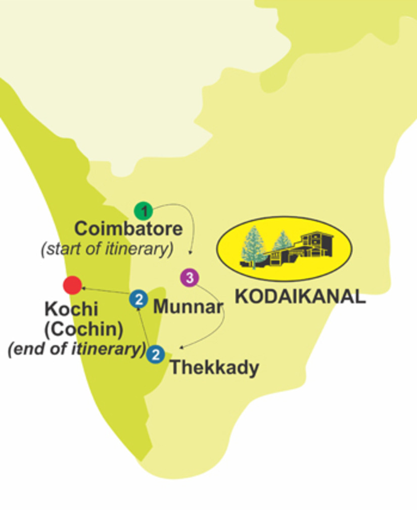 Nature Trek for 9 days itinerary graphic