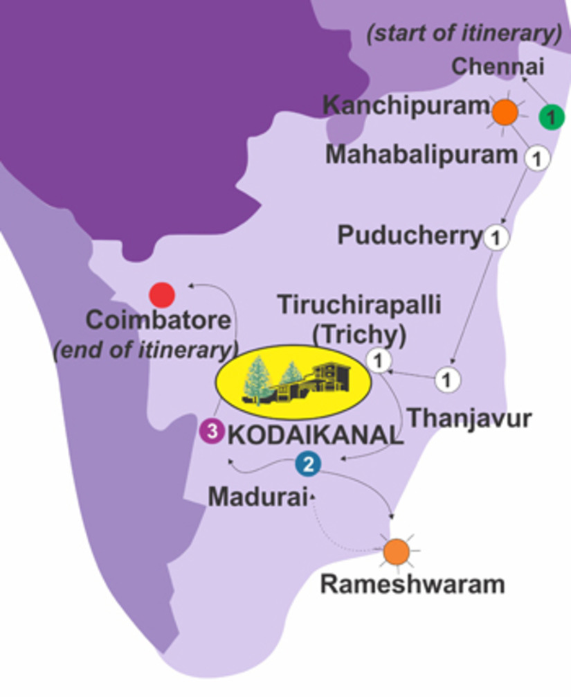 Pilgrim's Progress for 11 days itinerary graphic