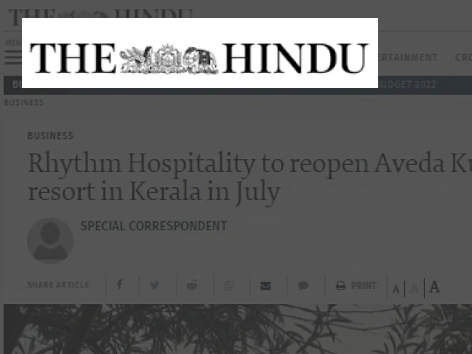 The Hindu press release