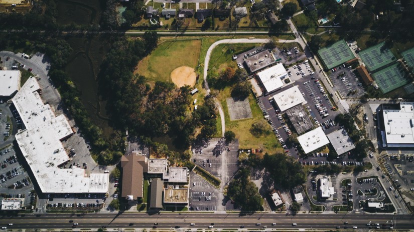 An aerial overhead shot of Oragadam industrial area