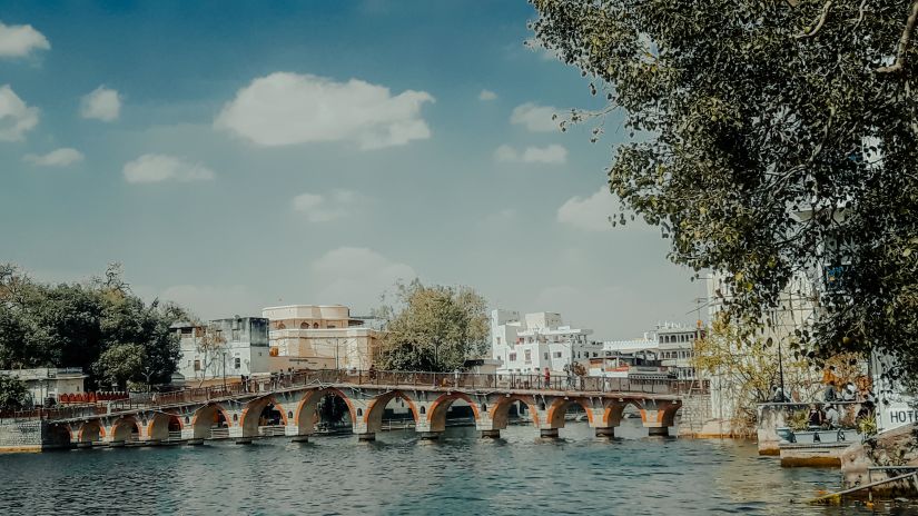 View of Swaroop sagar lake