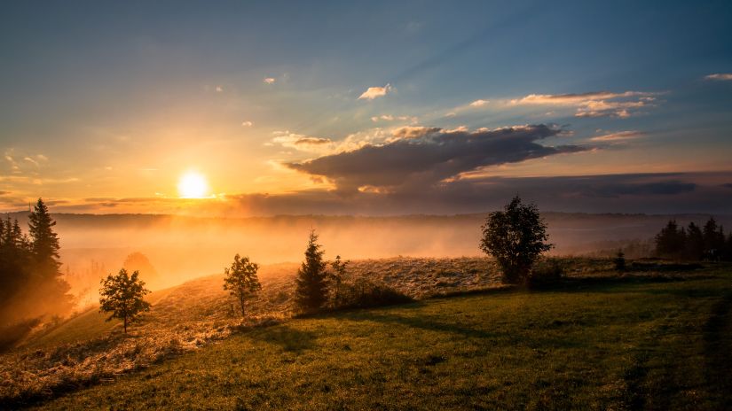 Sunrise Point in Kasauli - Sunrise in Kasauli