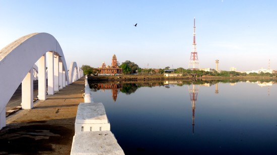 a bridge near a river in Chennai