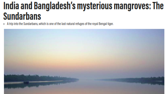 India and Bangladesh's mysterious mangroves: The Sunderbans