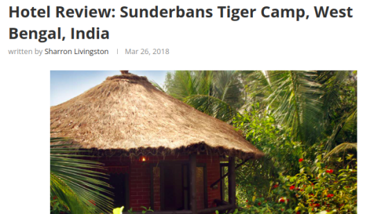 Hotel Review: Sunderbans Tiger Camp